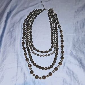 4 layered vintage necklace